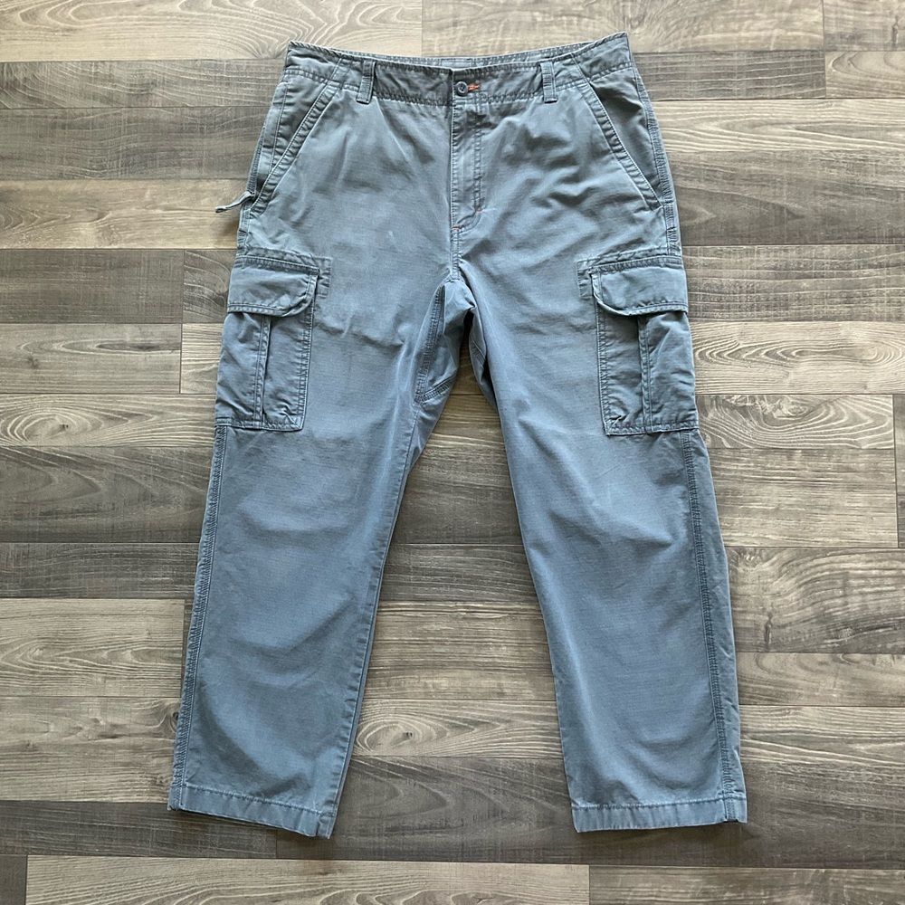 35x29 LL Bean Natural Fit Cargo Pants Men’s Fits 36x28 Blue 100% Cotton 503739